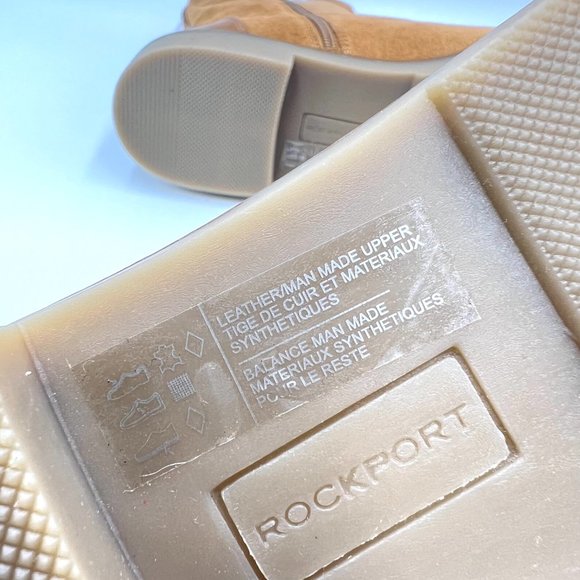 Rockport Womens Kacey Camel Brown Suede Leather Ankle Boots Shoes 11 - Picture 14 of 15